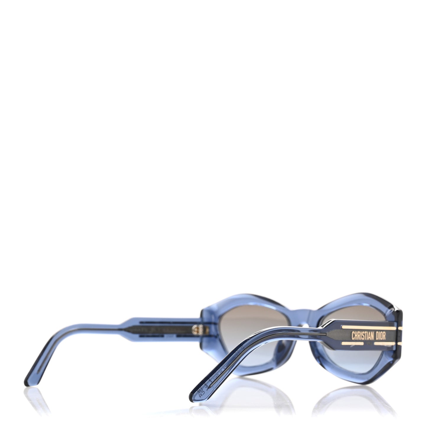 Acetate DiorSignature B1U Butterfly Sunglasses Blue