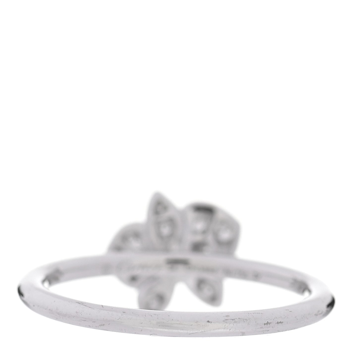 18K White Gold Diamond Caresse D'Orchidees Par Cartier Ring 54 7