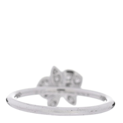 Cartier 18K White Gold Diamond Caresse D'Orchidees Par Cartier Ring 54 7 3 of 5