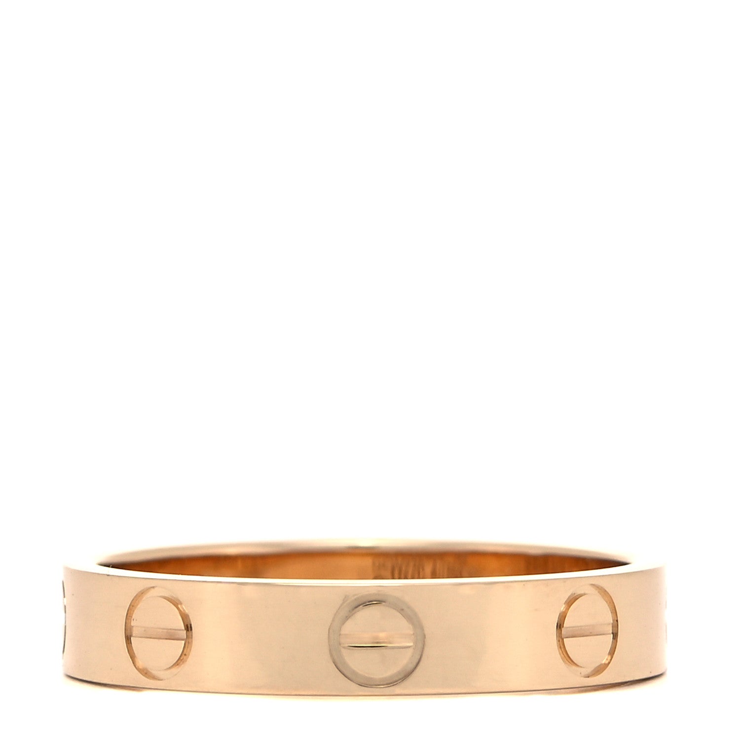 Cartier 18K Yellow Gold 3.5mm LOVE Wedding Band Ring 53 6.5 1 of 4