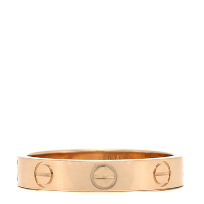 Cartier 18K Yellow Gold 3.5mm LOVE Wedding Band Ring 53 6.5 1 of 4