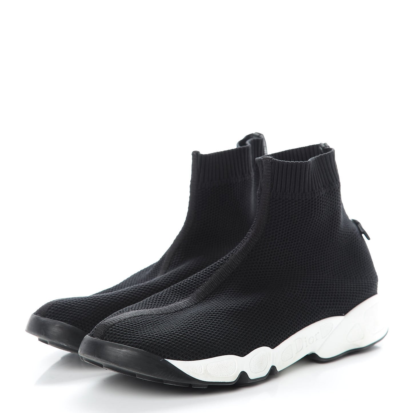 Technical Canvas Fusion High Top Sneakers 39.5 Black