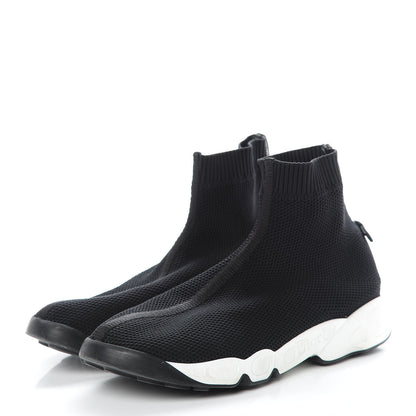 Christian Dior Technical Canvas Fusion High Top Sneakers 39.5 Black 3 of 9
