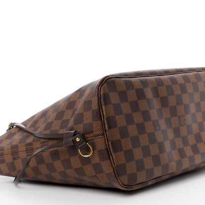 Louis Vuitton Damier Ebene Neo Neverfull MM Rose Ballerine 9 of 13