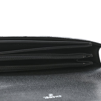 Chanel Caviar Quilted Travel Wallet Black 5 of 5