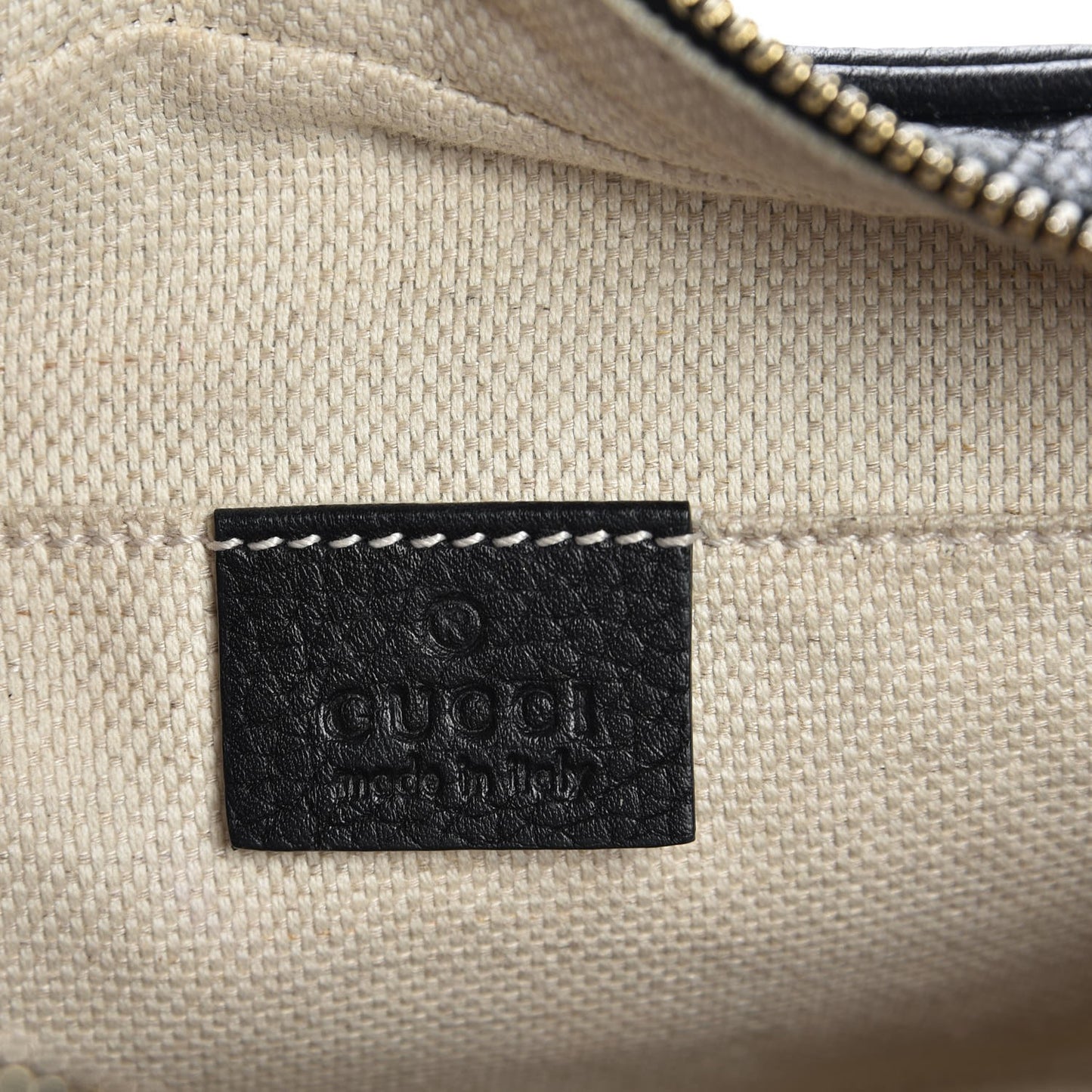 Pebbled Calfskin Small Soho Disco Bag Black