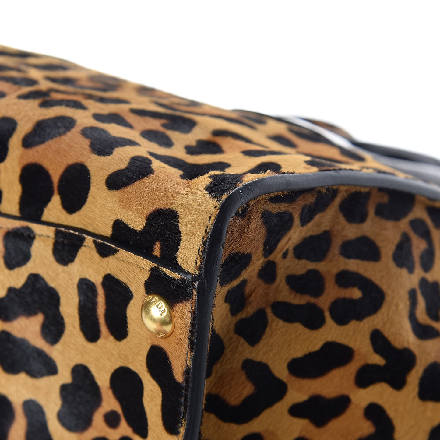 Cavallino Leopard Print Twin Pocket Tote