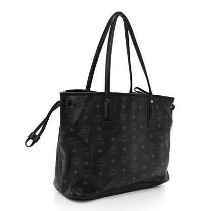 MCM Visetos Liz Reversible Shopper Tote Black 5 of 17