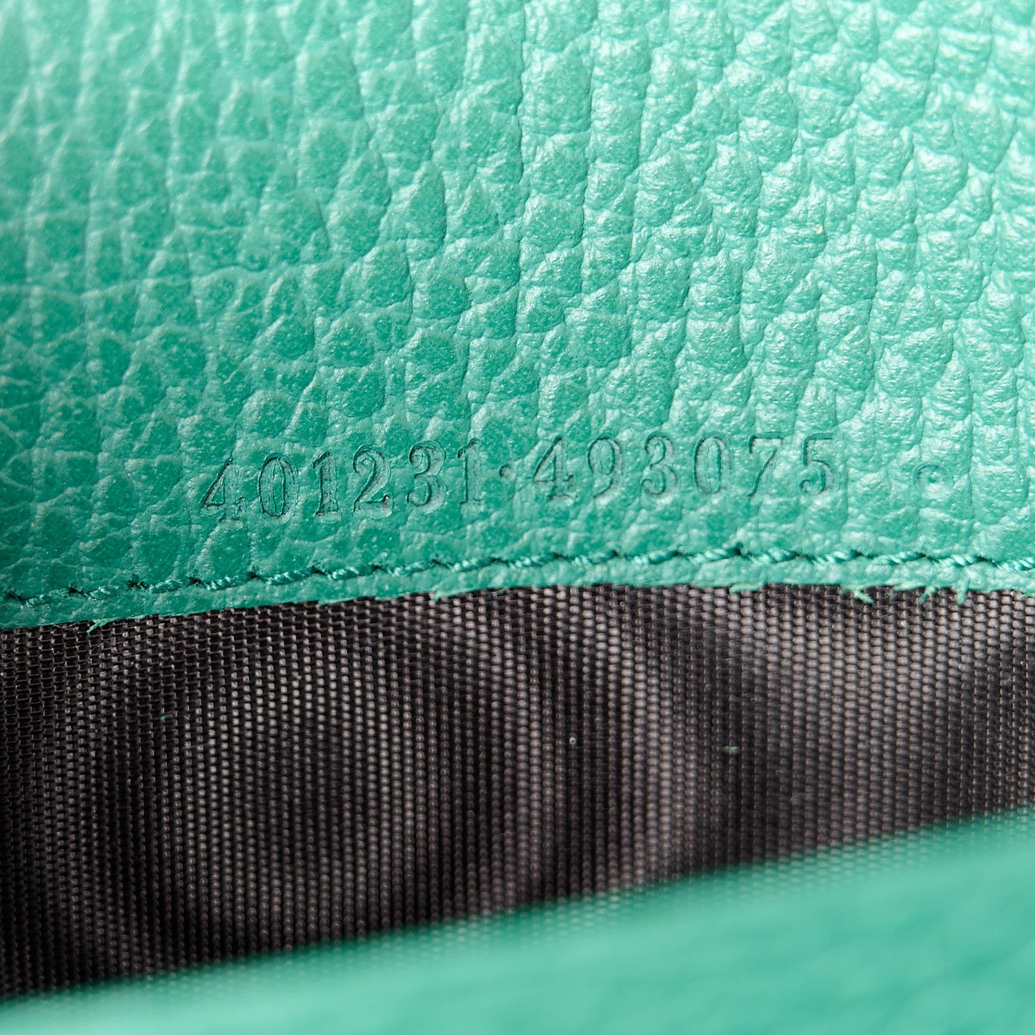 Gucci Calfskin Mini Dionysus Chain Wallet Emerald 7 of 11