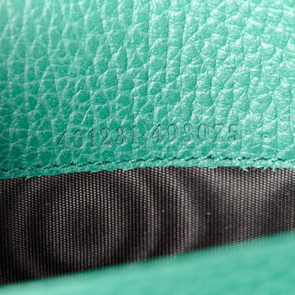 Gucci Calfskin Mini Dionysus Chain Wallet Emerald 7 of 11