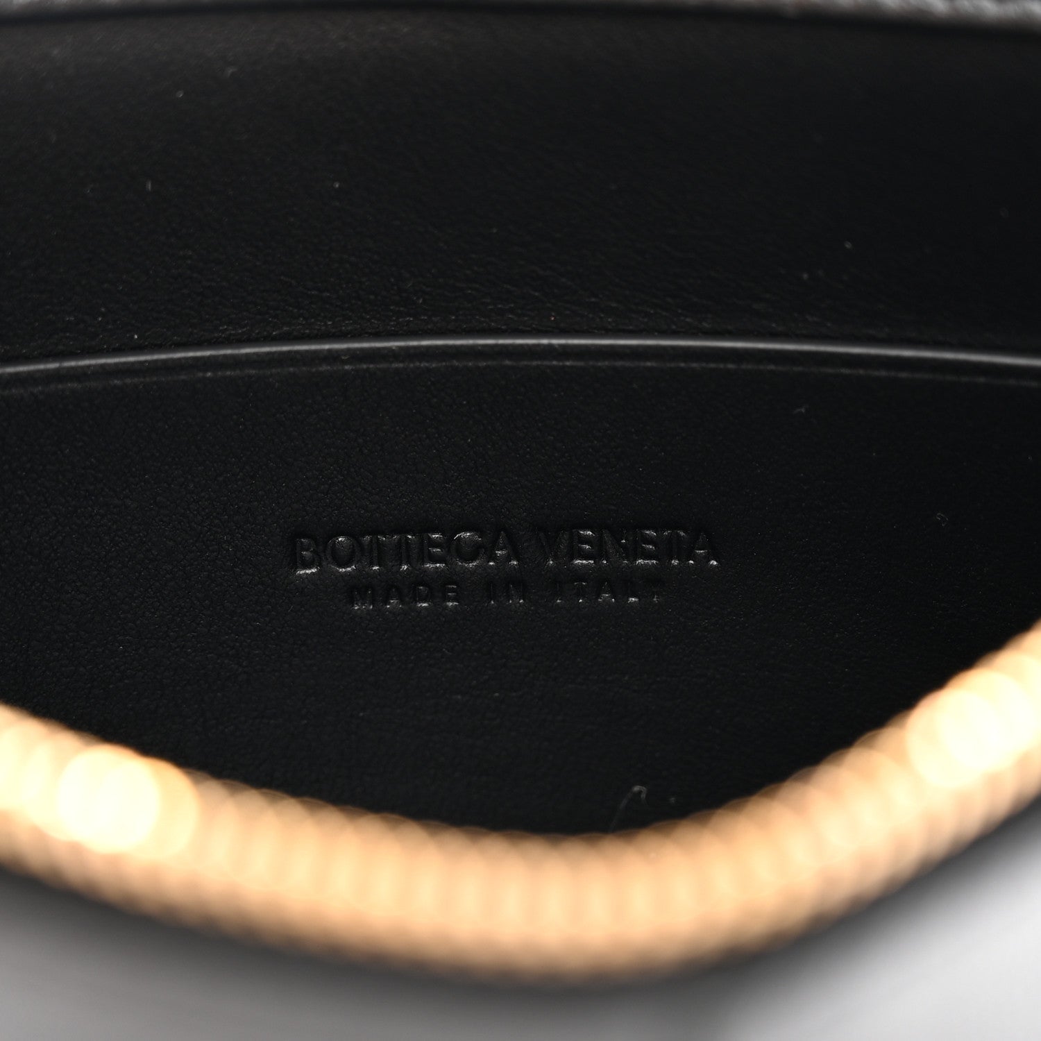 Bottega Veneta Nappa Maxi Intrecciato Small Cassette Flat Zip Pouch Black 6 of 10