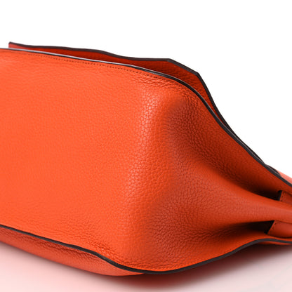 Hermes Taurillon Clemence Jypsiere 31 Orange 10 of 11