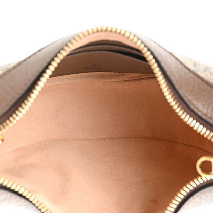 Gucci GG Supreme Monogram Textured Calfskin Web Mini Ophidia Half Moon Hobo Beige Ebony New Acero 5 of 10