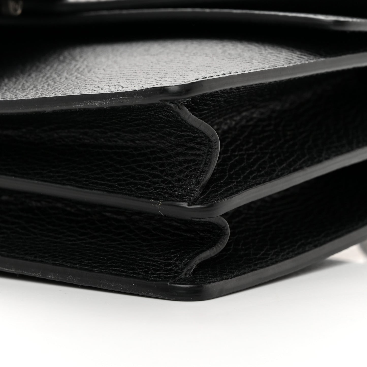 Pebbled Calfskin Small Dionysus Shoulder Bag Black