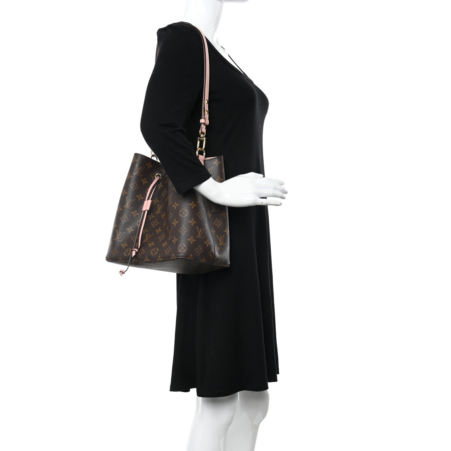 Louis Vuitton Monogram Neonoe MM Rose Poudre 2 of 8