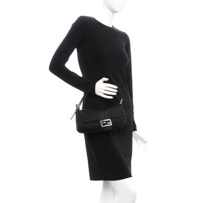 Fendi Satin Baguette Black 2 of 7