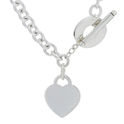 Tiffany Sterling Silver Heart Tag Toggle Necklace 4 of 4