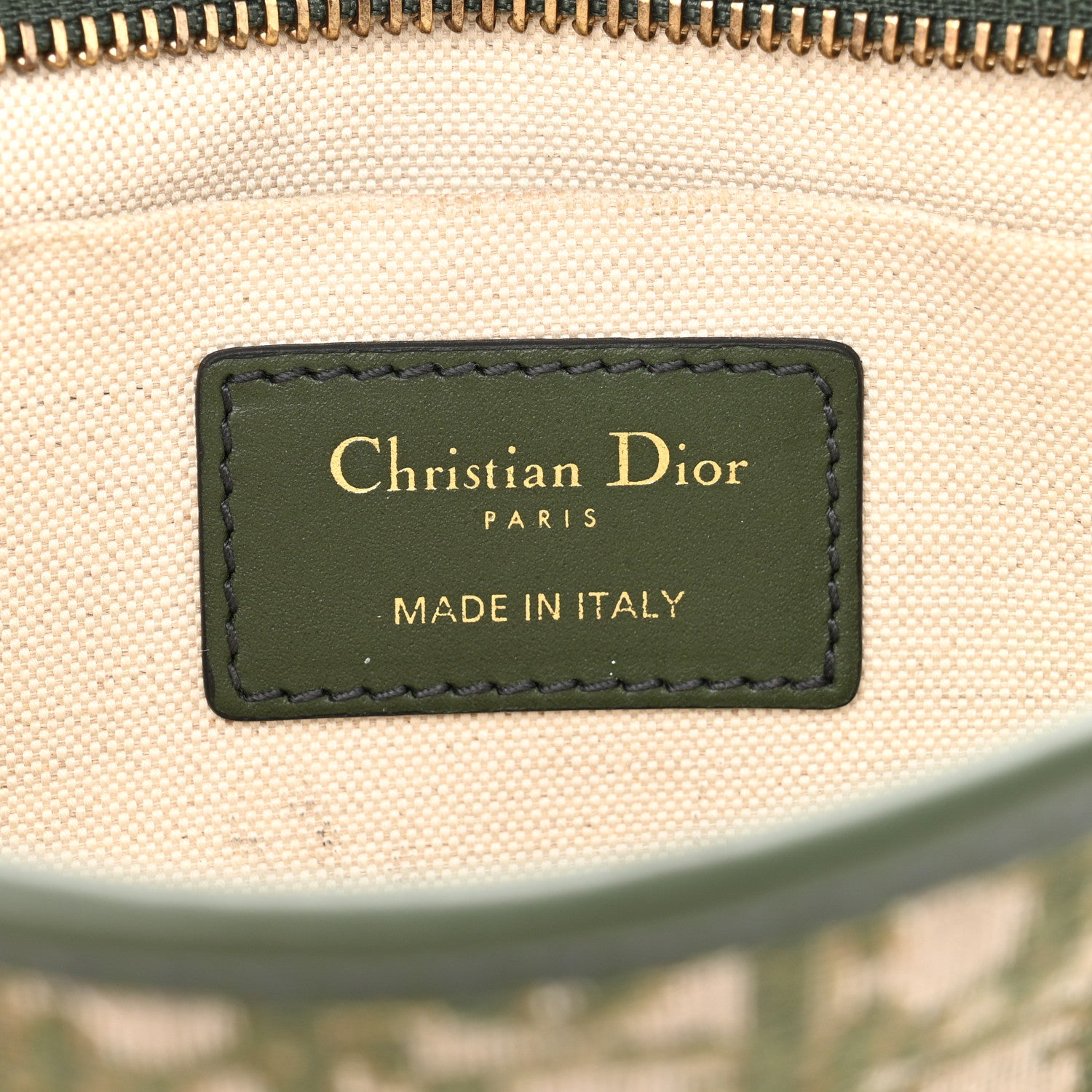 Christian Dior Oblique Diorquake Clutch Green 5 of 12