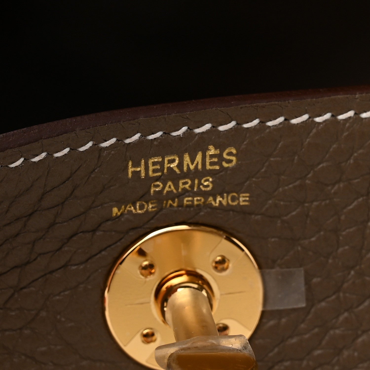 Hermes Taurillon Clemence Mini Lindy 20 Etoupe 6 of 11