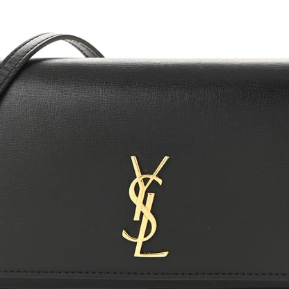 Saint Laurent Smooth Calfskin Monogram Phone Holder Crossbody Black 8 of 11