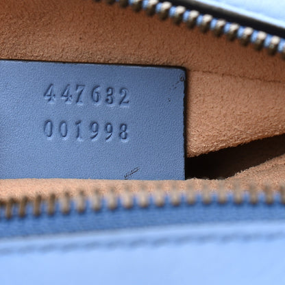 Gucci Calfskin Matelasse Small GG Marmont Chain Shoulder Bag Clear Sky Blue 7 of 10