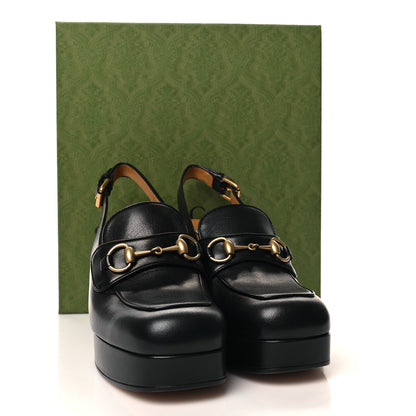 Gucci Quentin Granada Kid Horsebit Slingbacks Pumps 39.5 Black 11 of 11