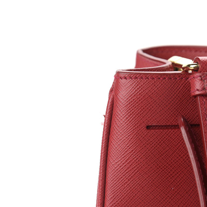 Prada Saffiano Medium Galleria Double Zip Tote Fuoco 14 of 17