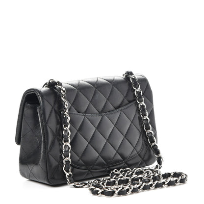 Chanel Lambskin Quilted Mini Rectangular Flap Black 3 of 8