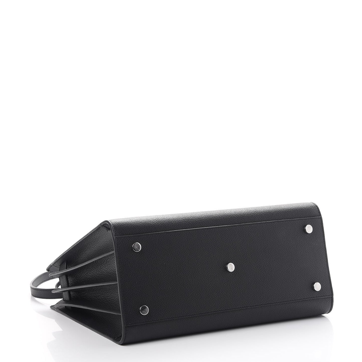 Grained Calfskin Small Sac De Jour Black