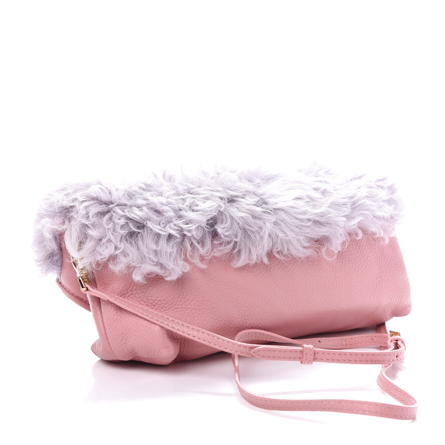 Shearling Prorsum Crossbody Bag Pale Rose