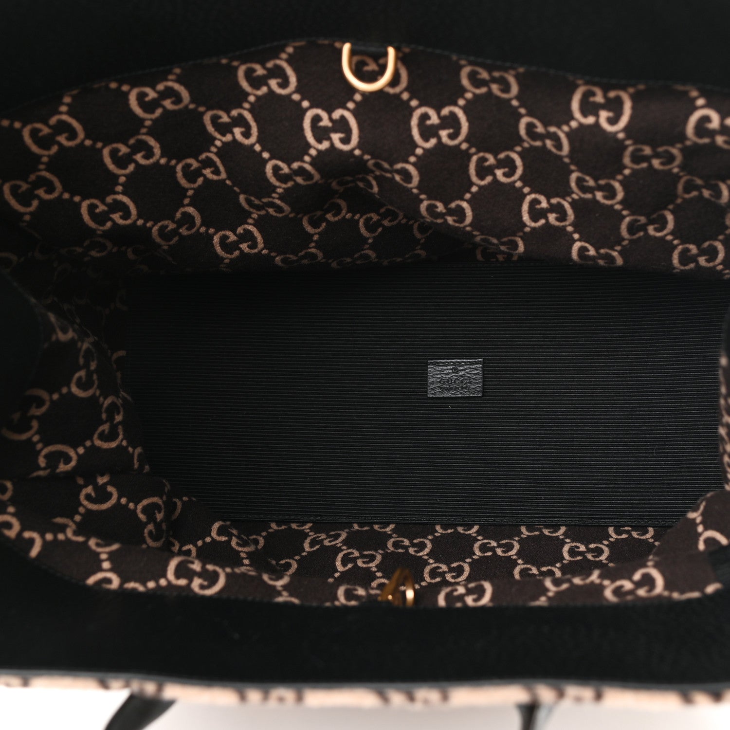 Gucci Covered Wool GG Monogram Large Tote Bag Beige Ebony 8 of 12