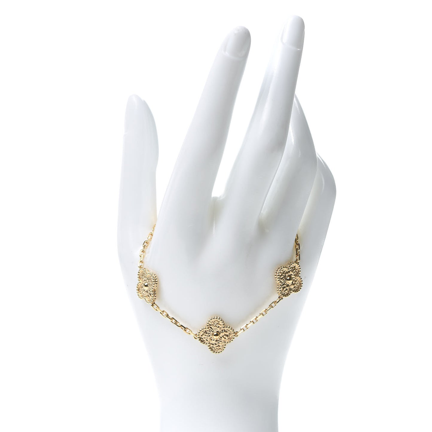 18K Yellow Gold 5 Motifs Vintage Alhambra Bracelet