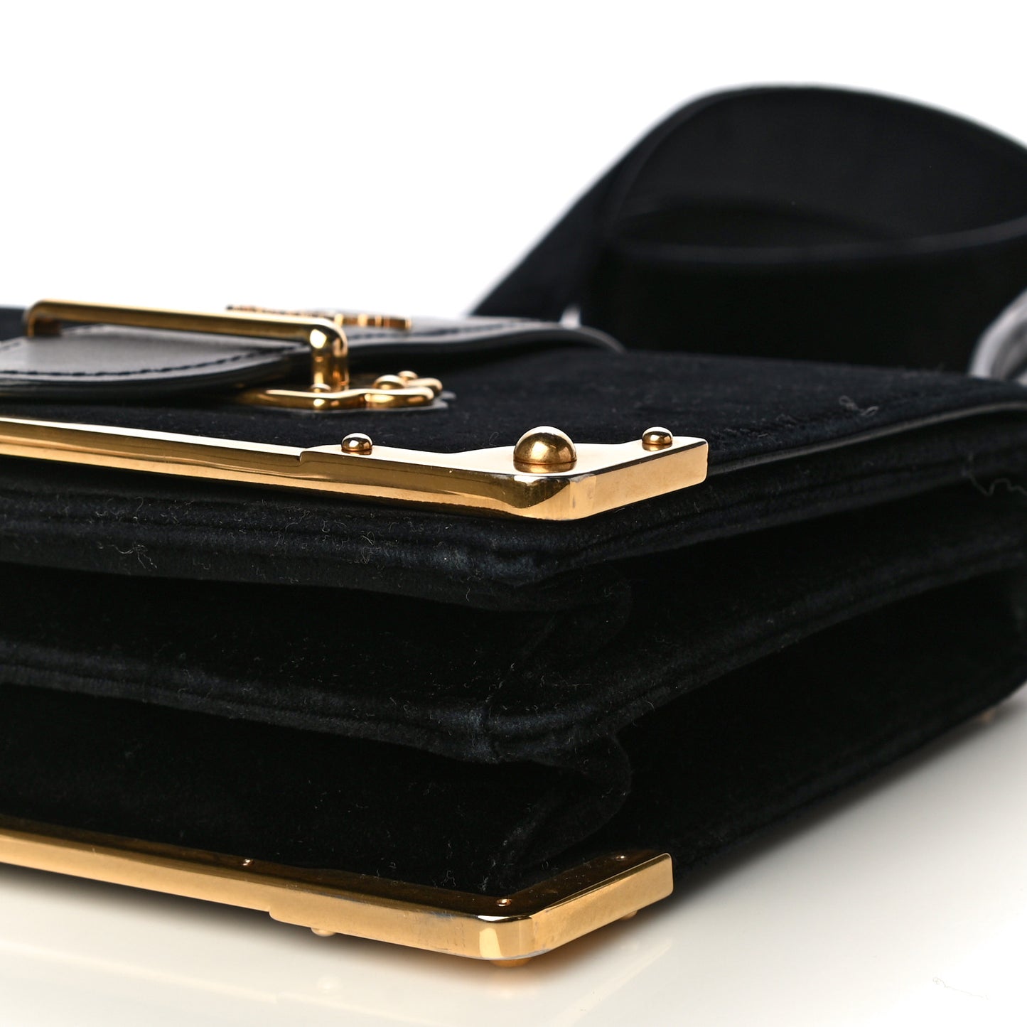 Velvet City Calfskin Cahier Bag Black