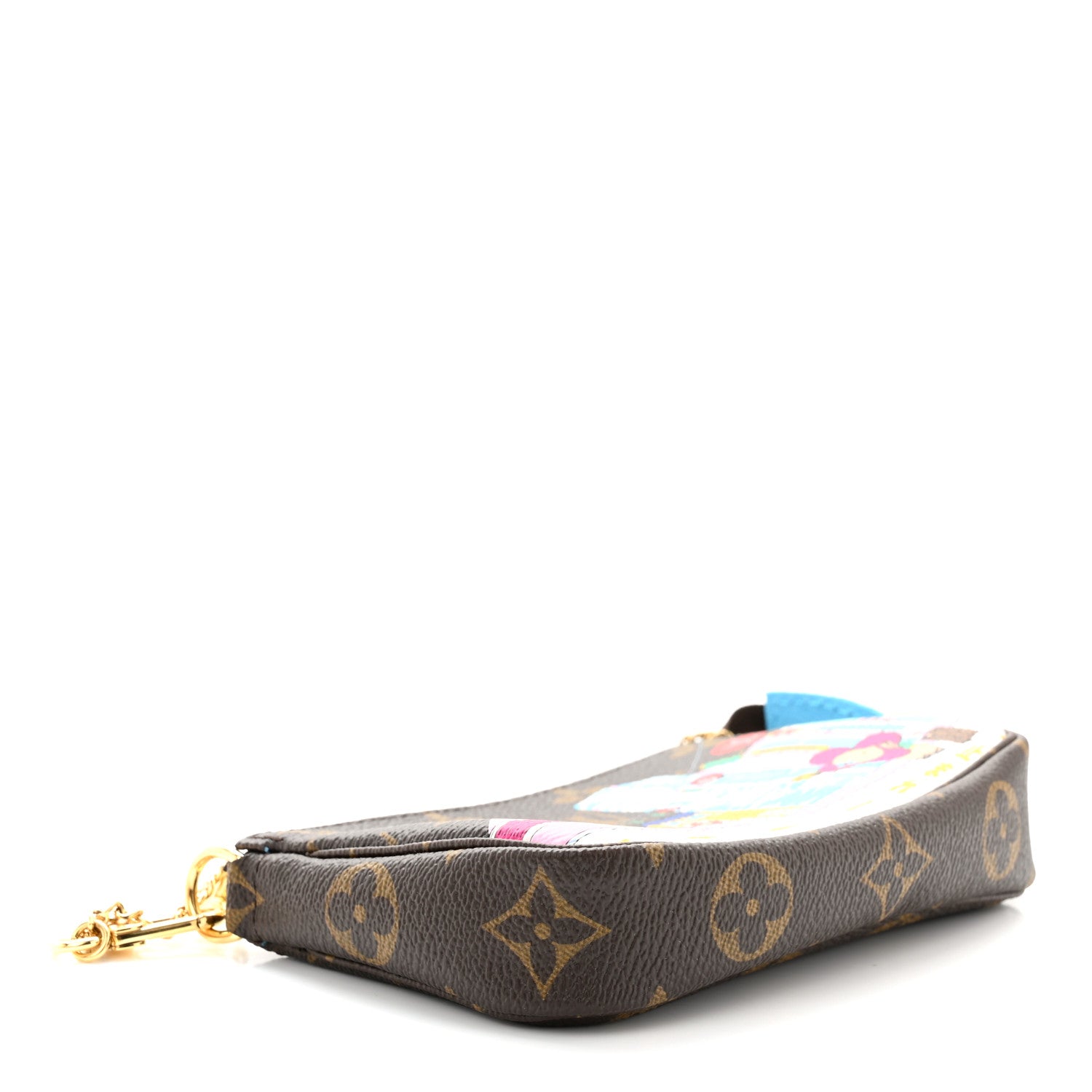 Louis Vuitton Monogram 2022 Christmas Animation Tokyo Mini Pochette Accessories Blue 4 of 7