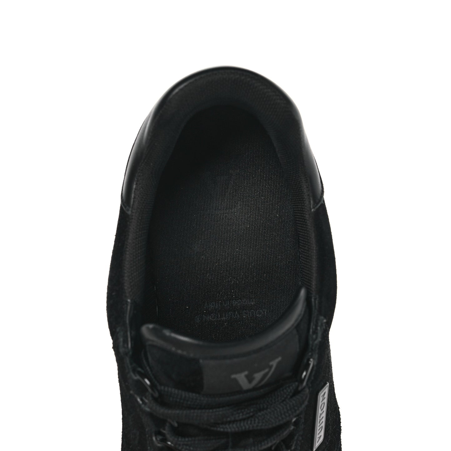 Suede Mens LV Trainer Sneakers 7.5 Black