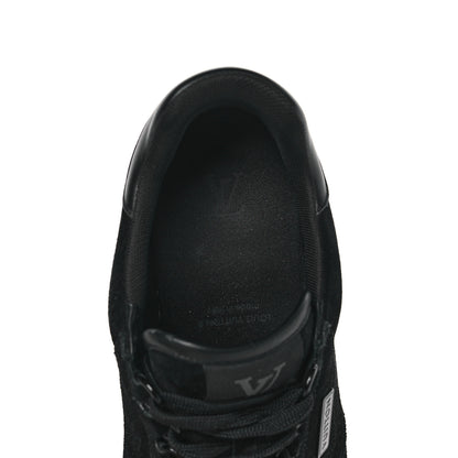 Louis Vuitton Suede Mens LV Trainer Sneakers 7.5 Black 6 of 7