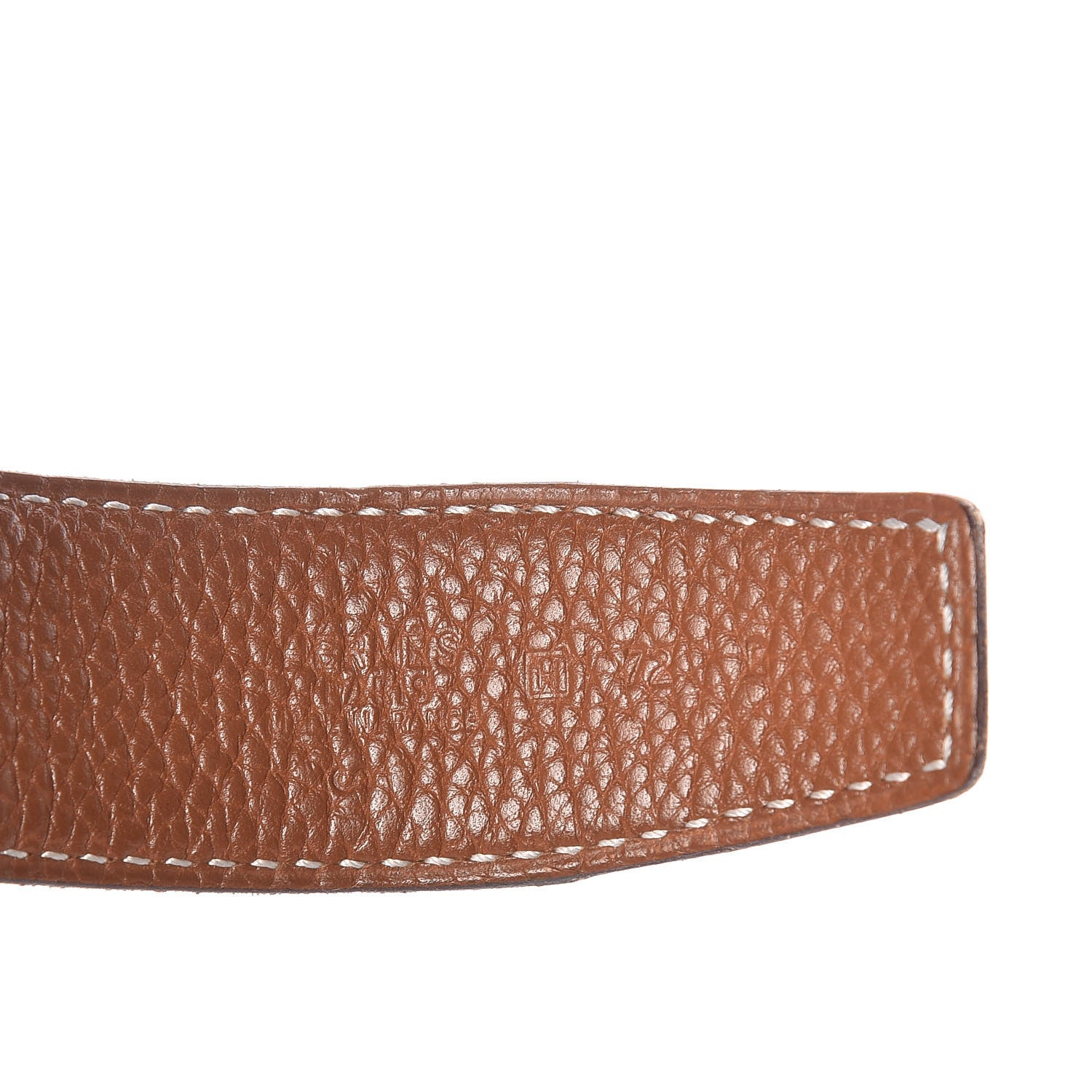 Hermes Box Togo 32mm H Belt 72 Black Gold 7 of 11