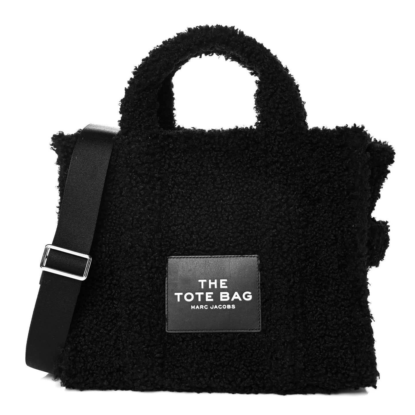 Polyester Cotton The Teddy Traveler Tote Bag Black