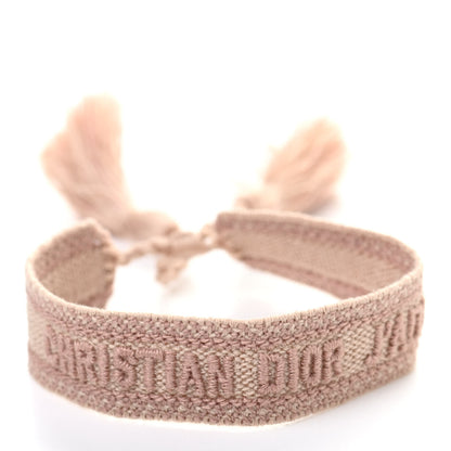 Christian Dior Woven Cotton J'Adior Friendship Bracelet Set Pink 7 of 10