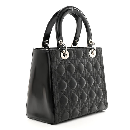 Christian Dior Patent Cannage Medium Lady Dior Black 3 of 11