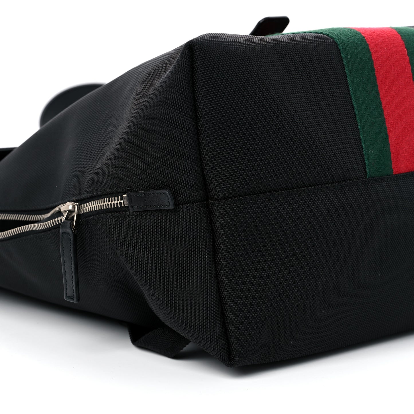 Techno Canvas Web Single Buckle Backpack Black