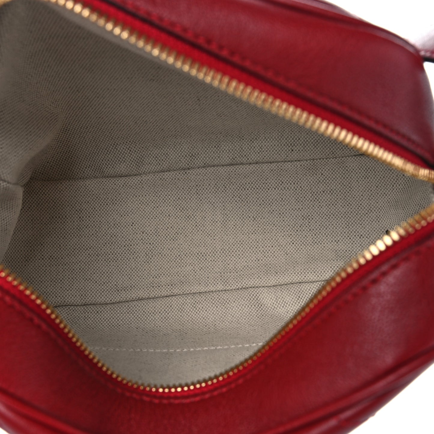 Sakai Be Green Calfskin Diagonal Stitched Small Blondie Shoulder Bag Rosso