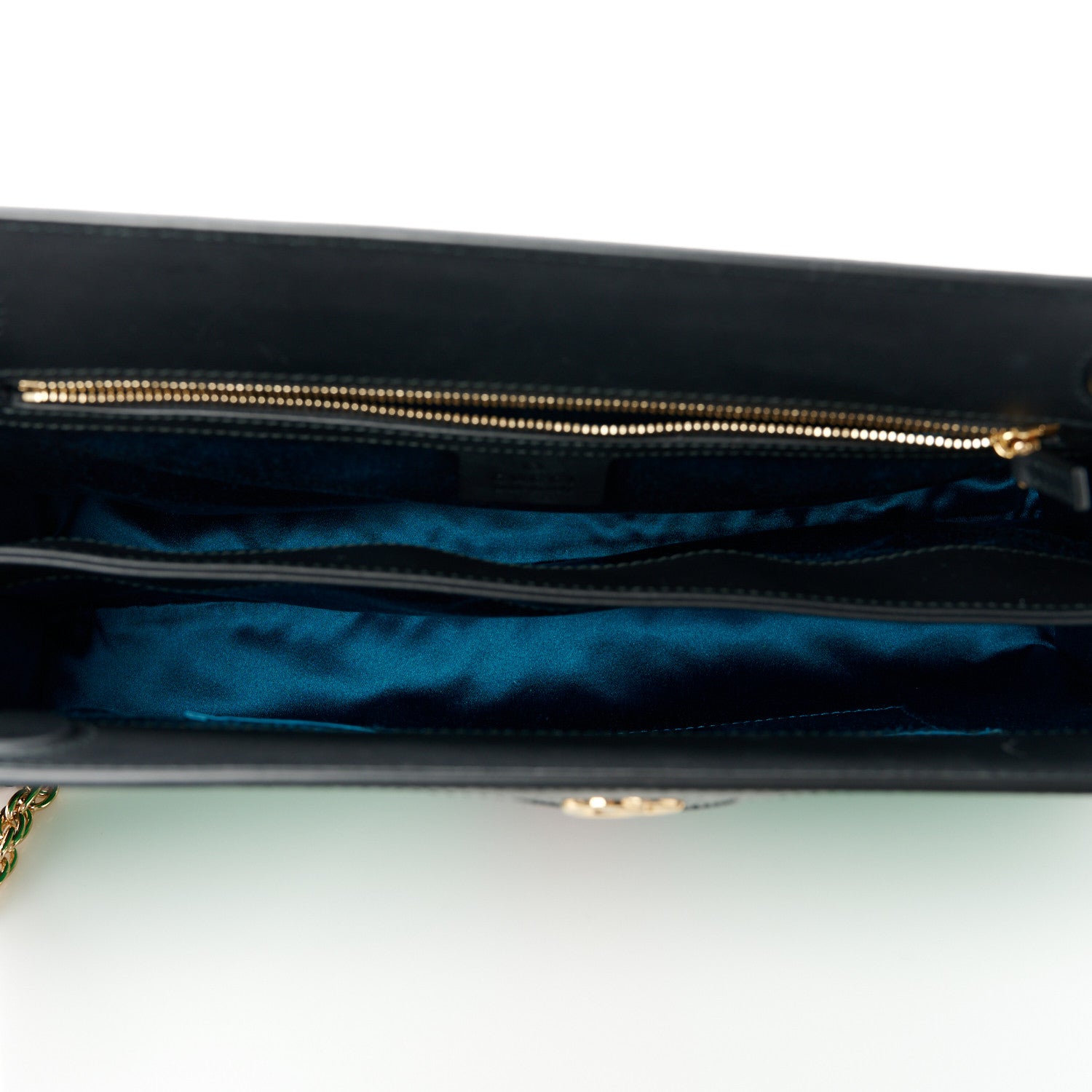 Gucci Suede Patent Web Medium Ophidia Chain Shoulder Bag New Shamarock Black 5 of 10