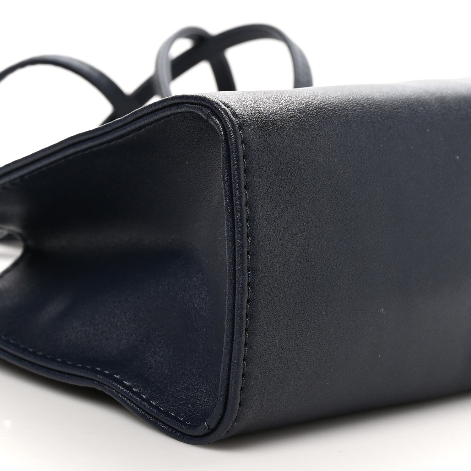 Telfar Vegan Leather Small Shopping Bag Navy 8 of 9