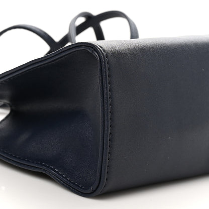 Telfar Vegan Leather Small Shopping Bag Navy 8 of 9