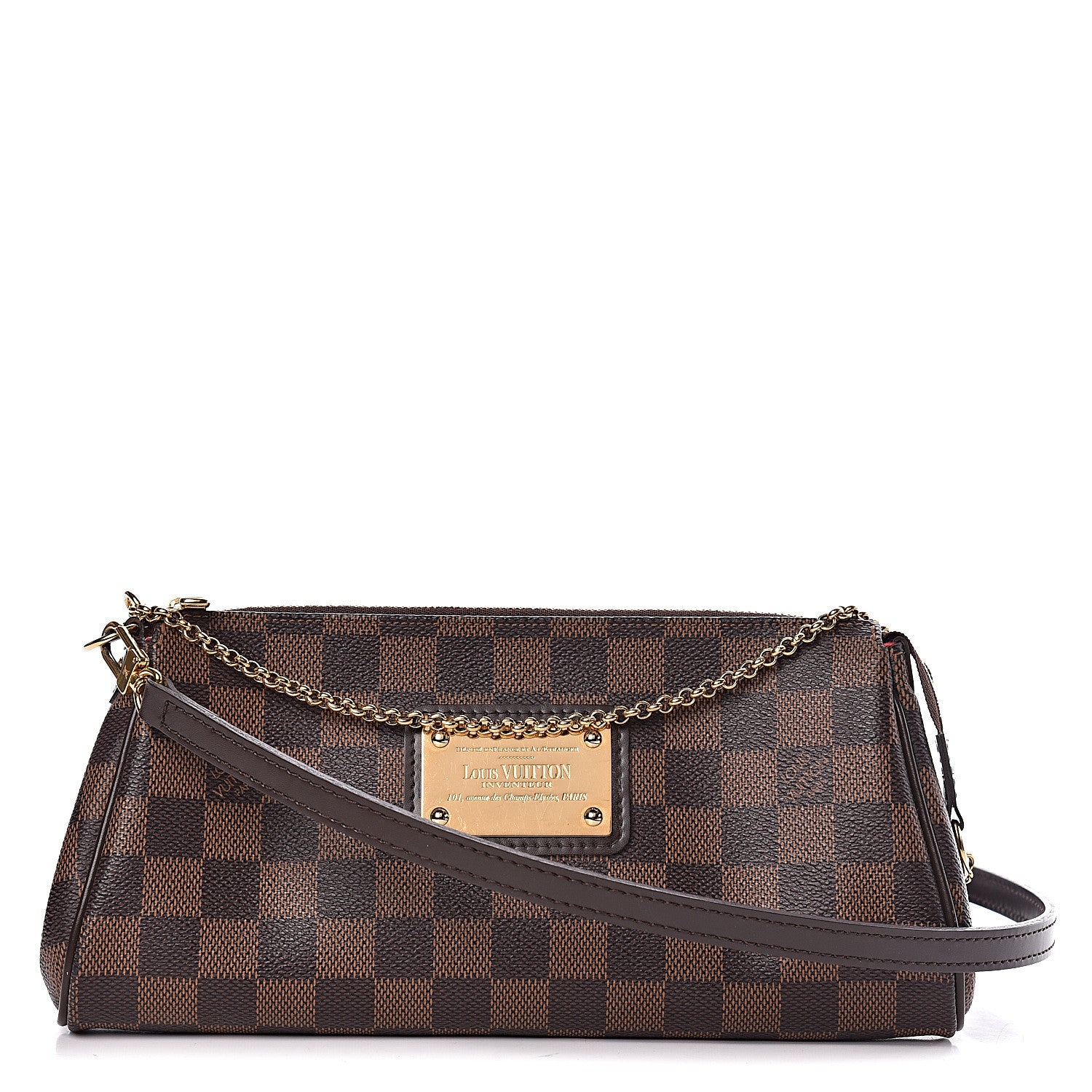 Louis Vuitton Damier Ebene Eva Clutch 1 of 10