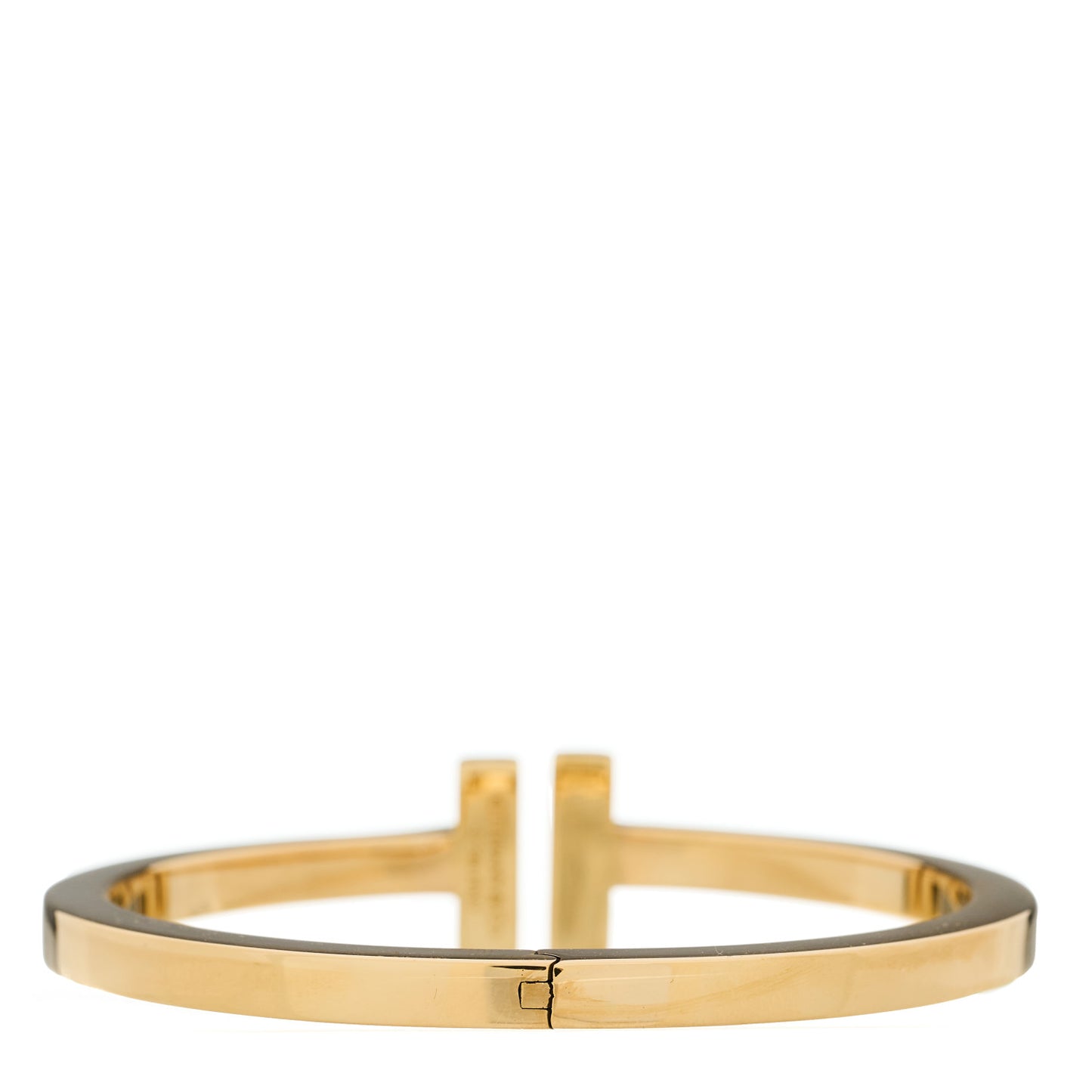 18K Yellow Gold Diamond T Square Pave Bracelet