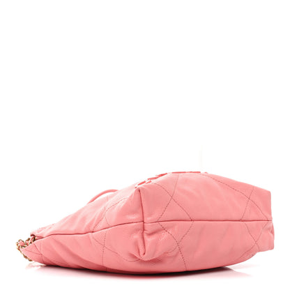 Chanel Shiny Caviar Quilted Mini Chanel 22 Coral 4 of 10