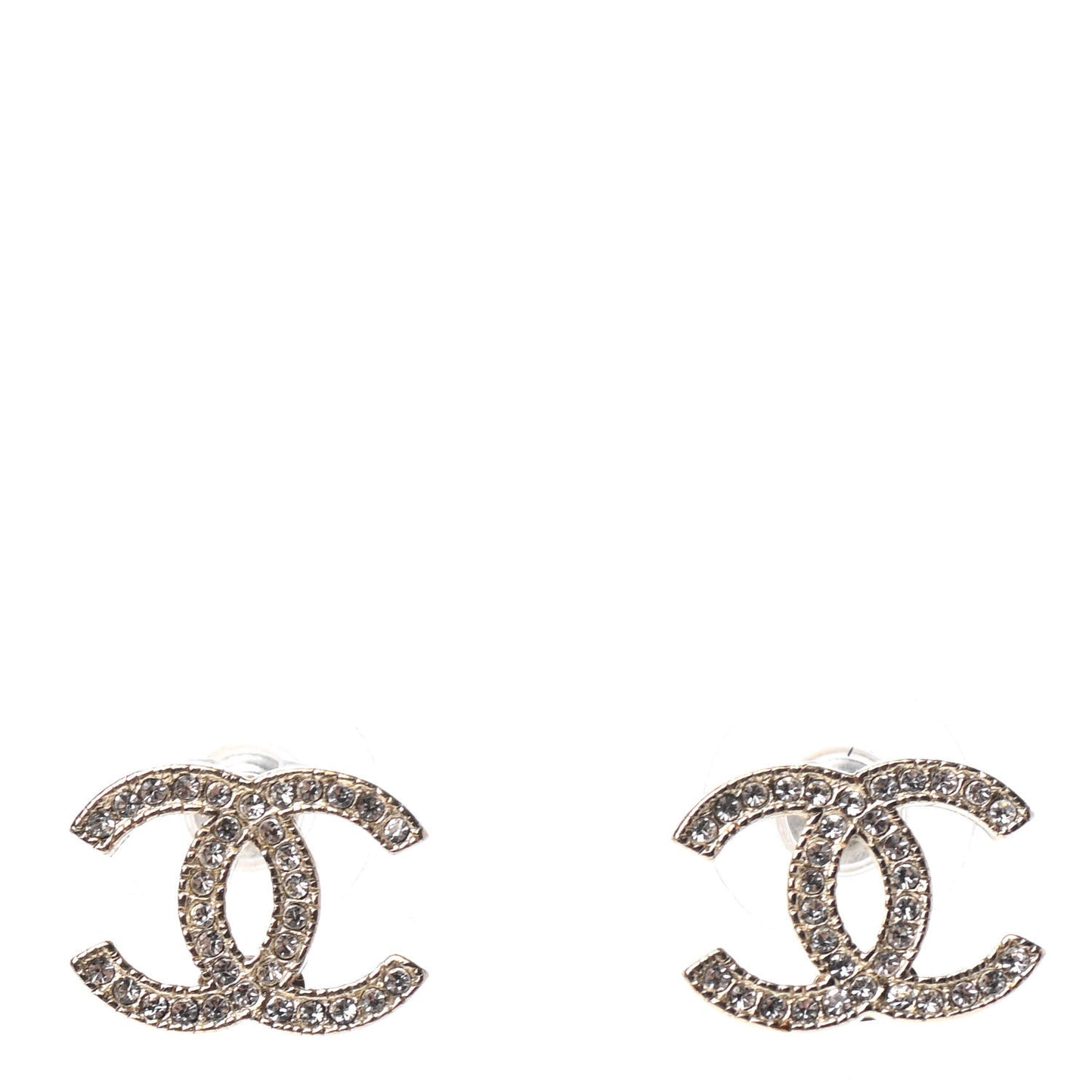 Crystal CC Earrings Gold
