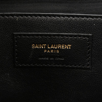 Saint Laurent Grain De Poudre Medium Classic Monogram Kate Satchel Black 6 of 10